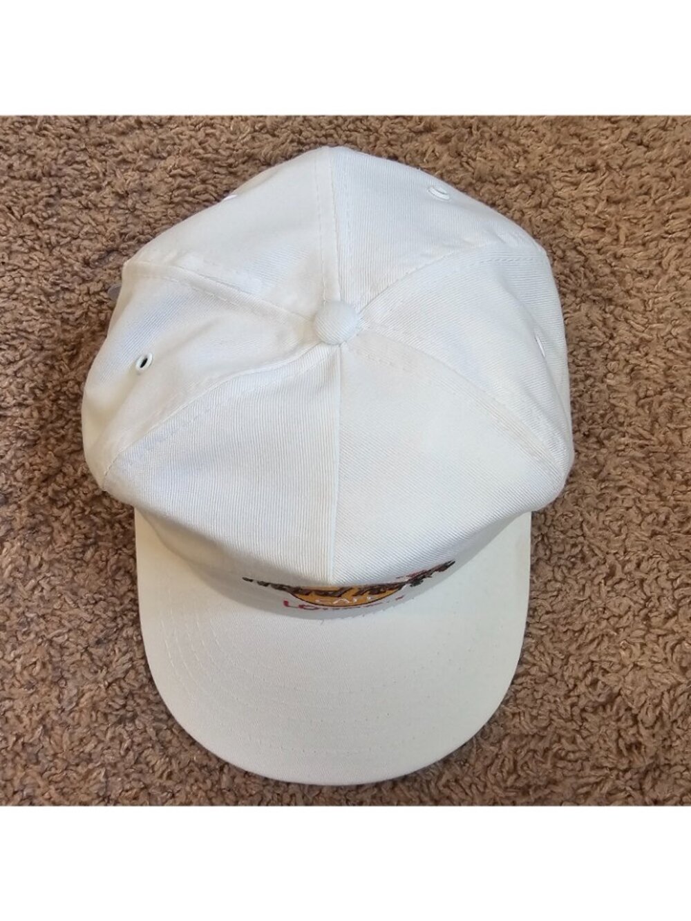 Vintage Hard Rock Cafe London Hat Save the Planet White Strapback Baseball Cap - Picture 3 of 11